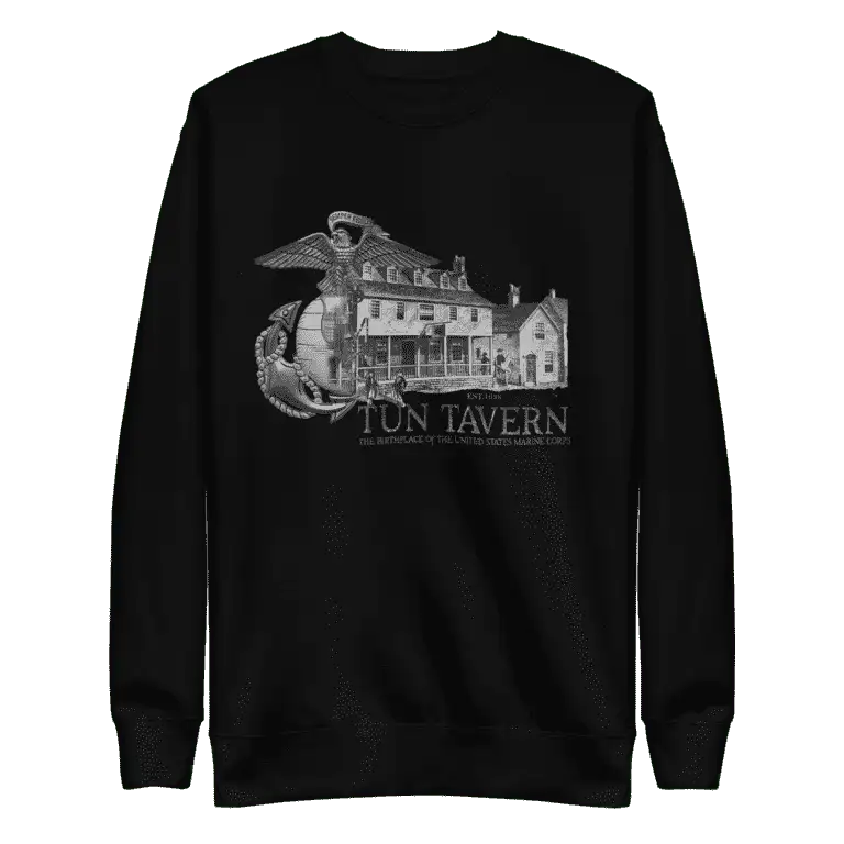 USMC Tun Tavern Eagle Globe and Anchor Long Sleeve mens tee