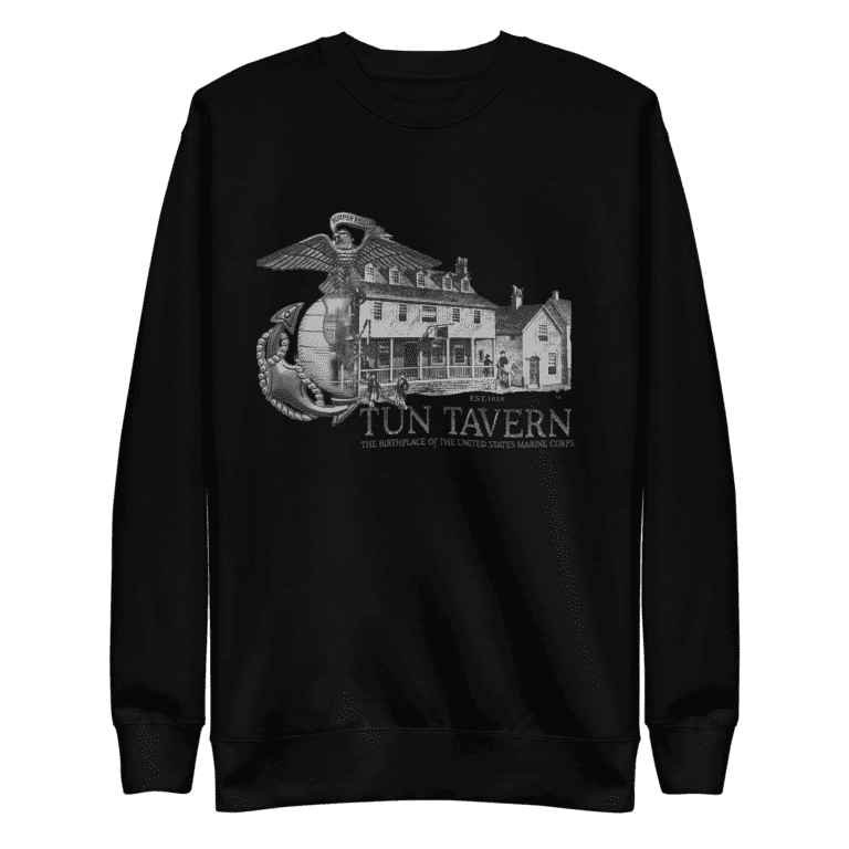 USMC Tun Tavern Eagle Globe and Anchor Long Sleeve mens tee