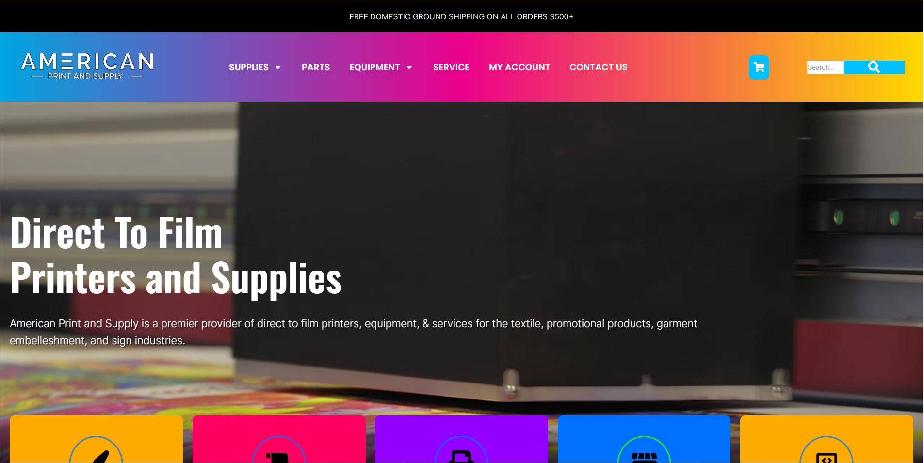 American print and supply homepage image