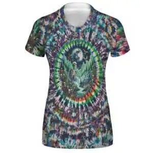 live free or die trying womans tye dye tshirt