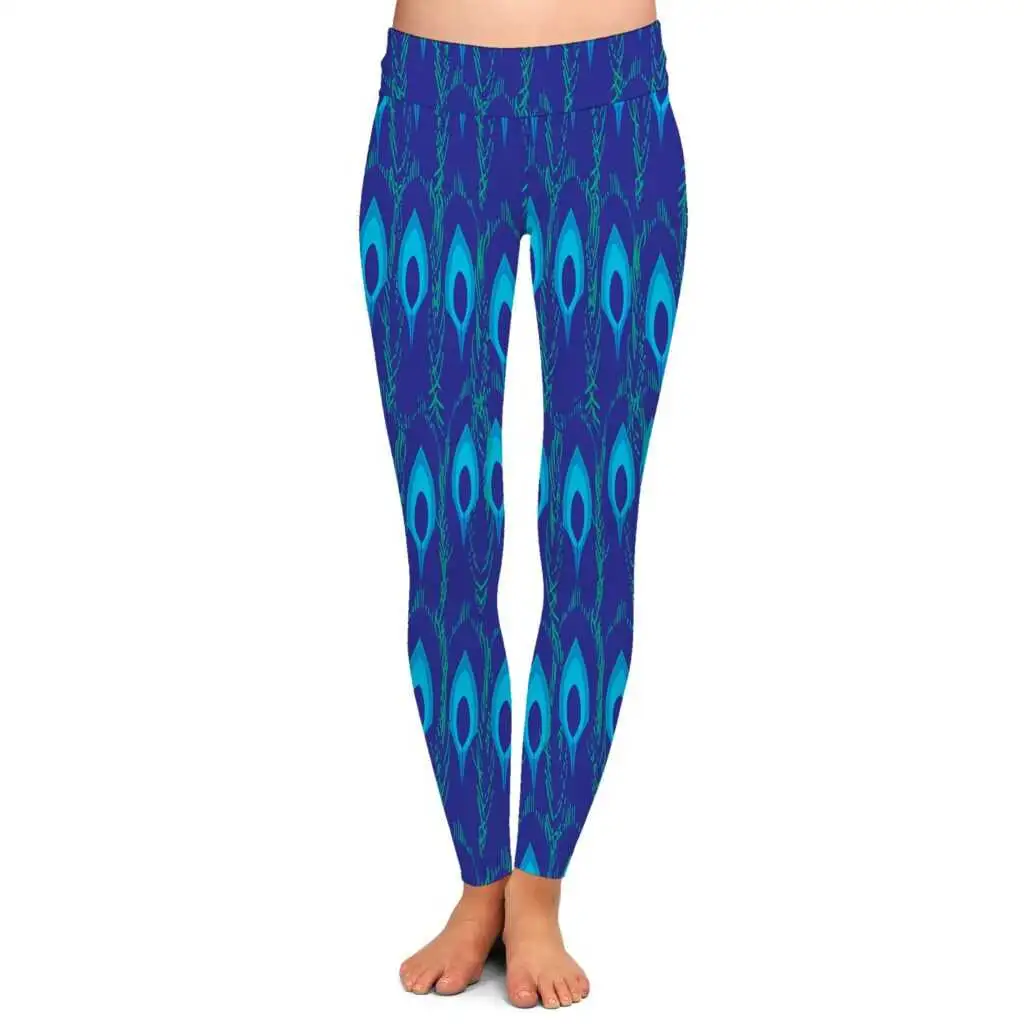 womens peacock leggings