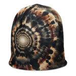 camo tie dye beanie