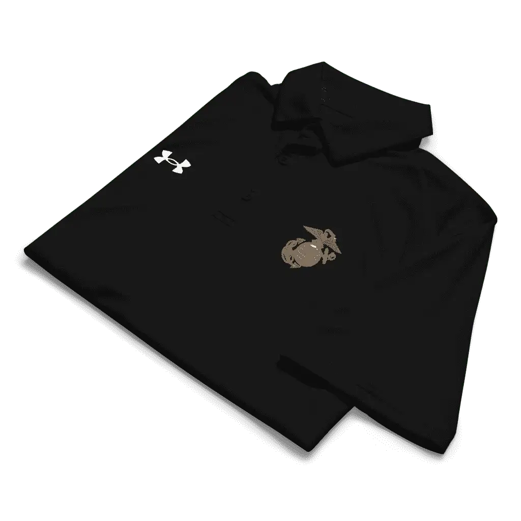 USMC Under Armour polo with EGA