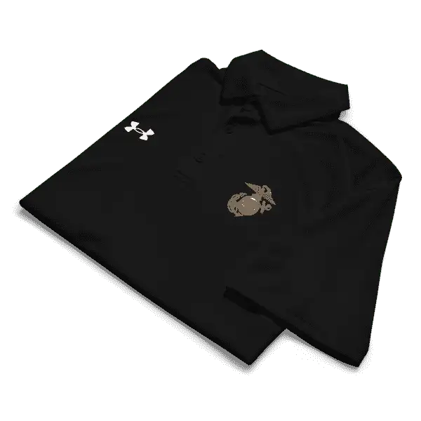 USMC Under Armour polo with EGA