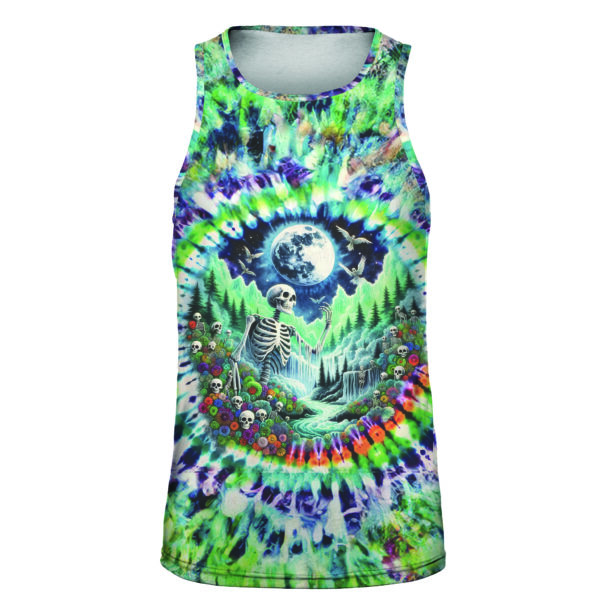 Live Free Skeleton Tank Top - Mens Tank - Image 1