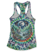 Live Free Skeleton Tank Top - Womens Racerback Tank - Image 2