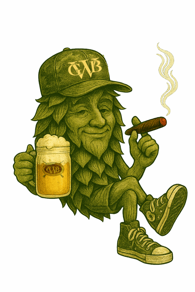 Hops character graphic design