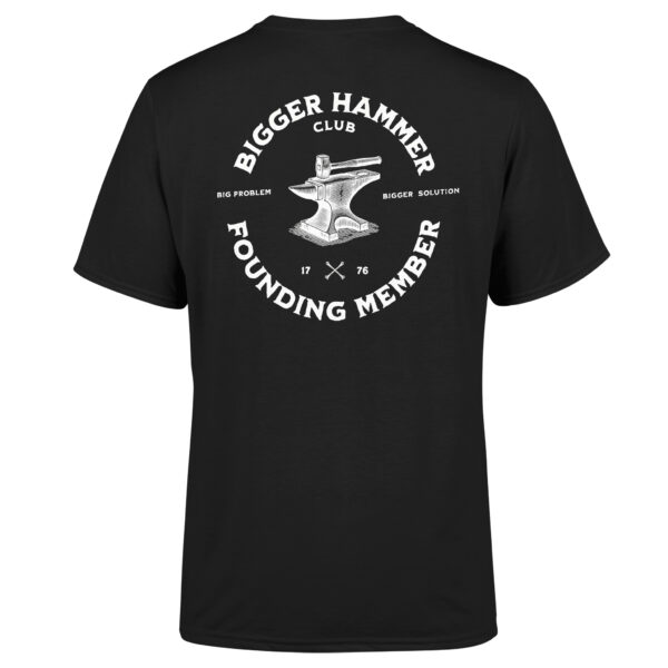 Pinoloa Trails Big Hammer Tshirt Black - Cotton Tee - Unisex - Image 2