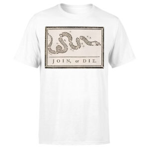 Join Or Die T-Shirt – Unisex Cotton Tee | Historic Graphic | MADE IN USA