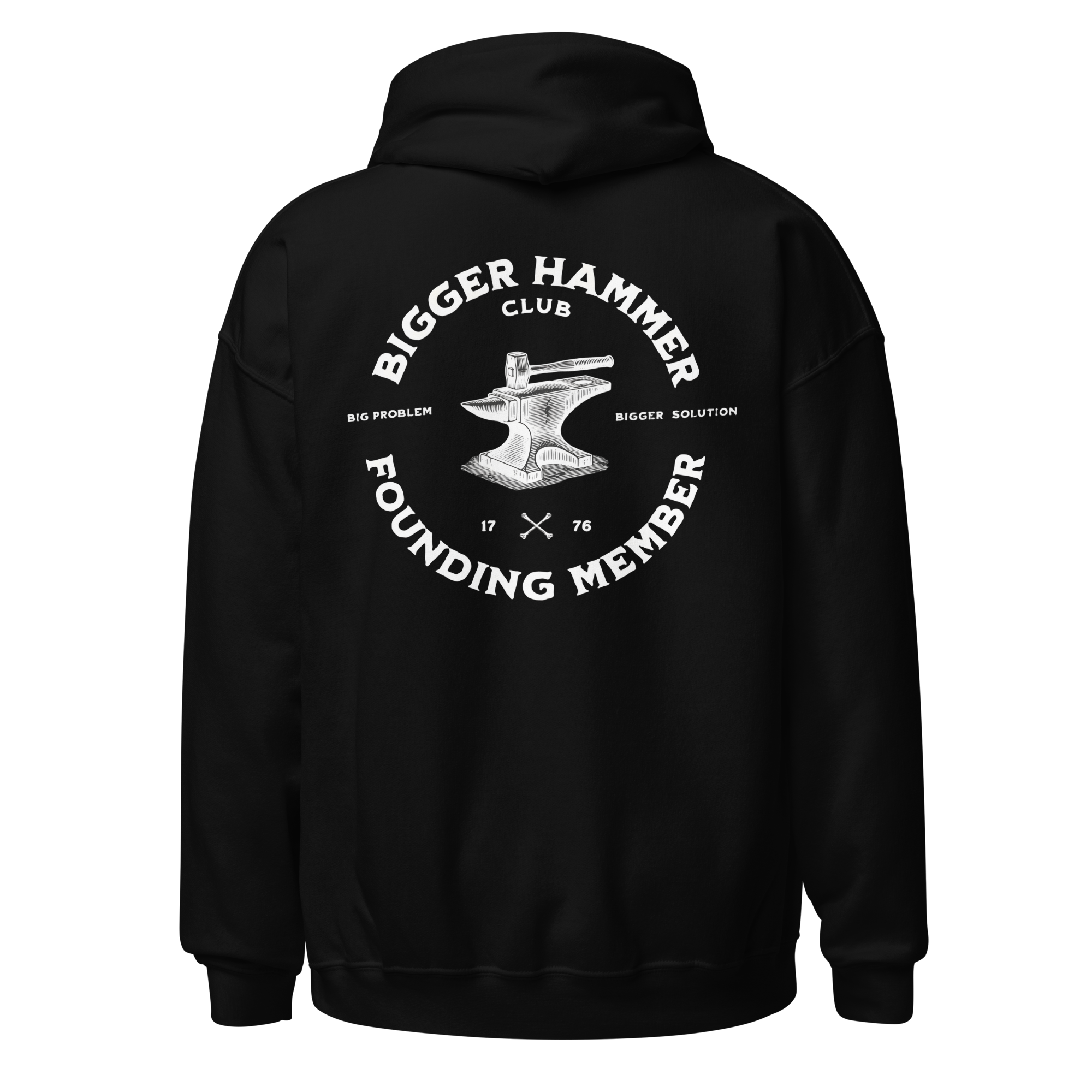 unisex-heavy-blend-hoodie-black-back-68ffeaa20ae0b Big Hammer Club Hoodie - Biblend Hoodie - Unisex - Image 2