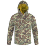Green Camo Pullover Hoodie (Made in USA) — Handmade Cut & Sew + Sublimation
