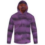 Dark Purple Camo Hoodie (Made in USA) | Handmade Cut & Sew Sublimation
