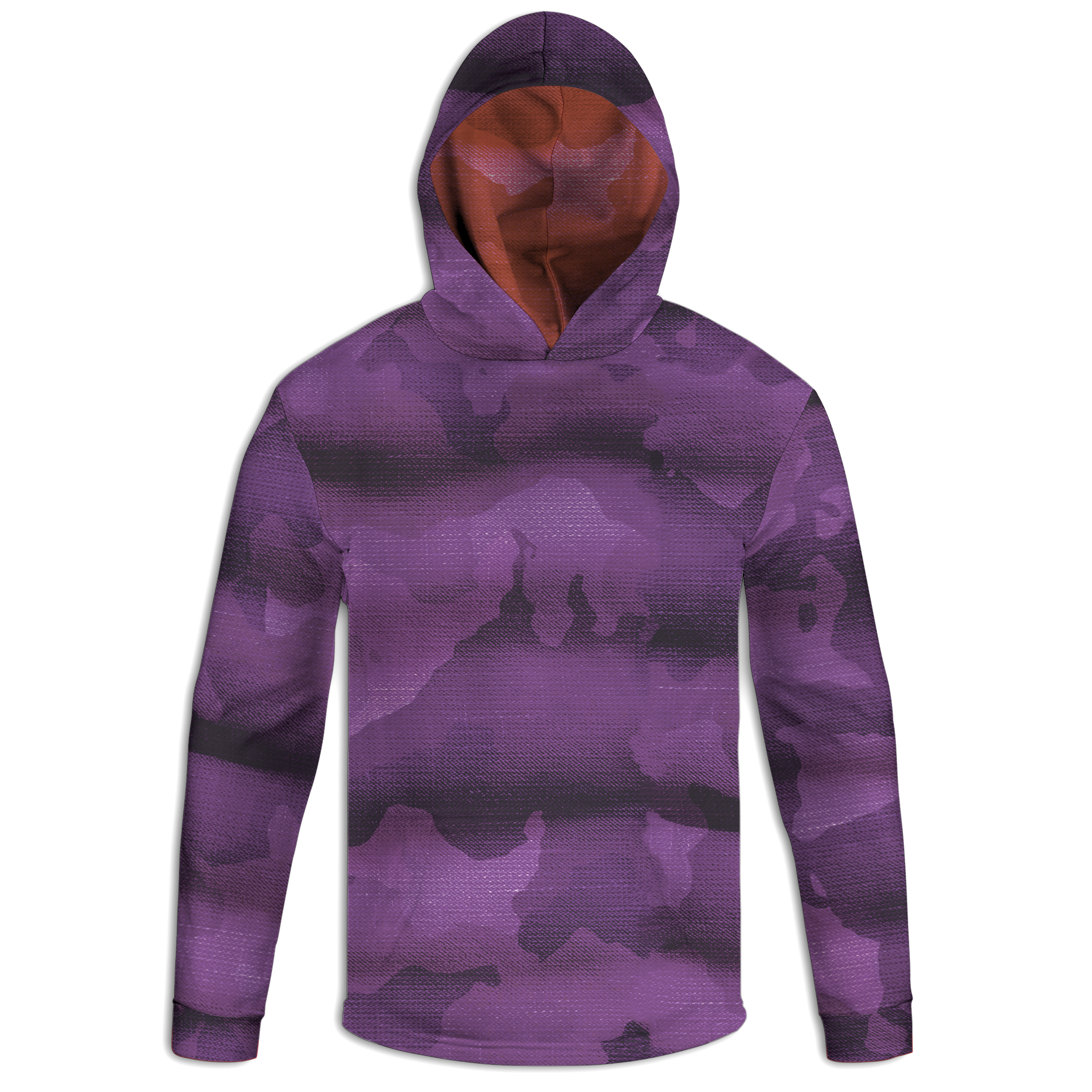 UHD-SEMPFI104-Front-Mockup.jpg Dark Purple Camo Hoodie (Made in USA) | Handmade Cut & Sew Sublimation - Image 1