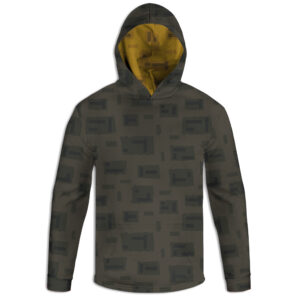 Dark Block Camo Unisex Pullover Hoodie – Made in USA | Cut & Sew Sublimation