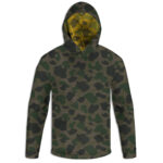 Green Woodland Camo Unisex Pullover Hoodie (Made in USA)