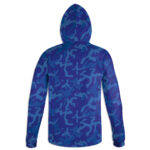 Blue Camo Unisex Pullover Hoodie (Made in USA) - Image 2