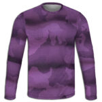 Dark Purple Camo - Unisex Long Sleeve Tee - Image 2