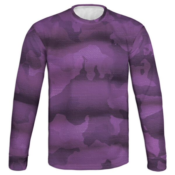 Purple Shadow Camo Long Sleeve Shirt – American-Made Tactical Performance Top