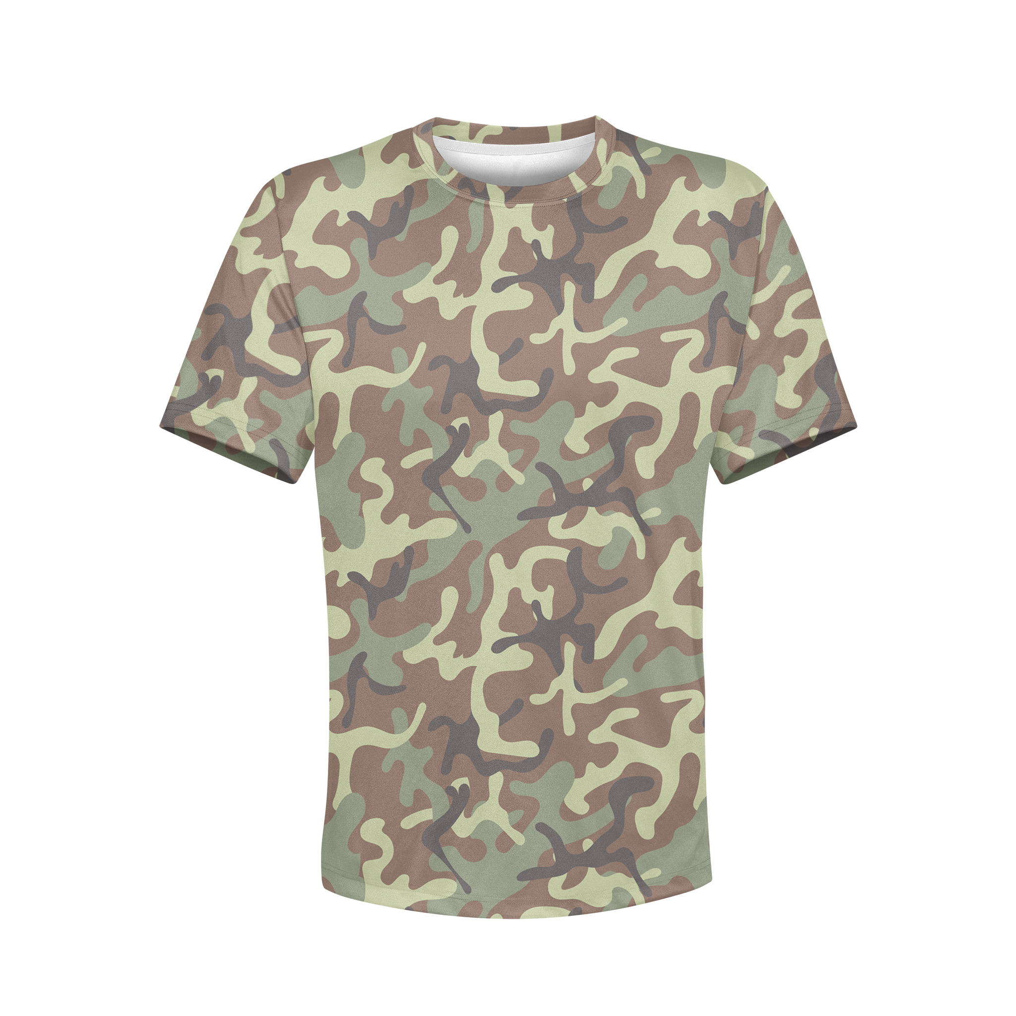 UTEE-SEMPFI103-Front-Mockup.jpg Green Camo Number 13 - Unisex Tee - Image 1