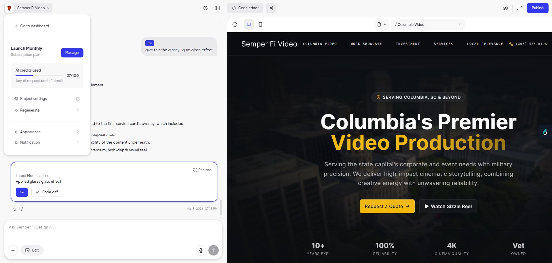 Professional web design in Lexington SC