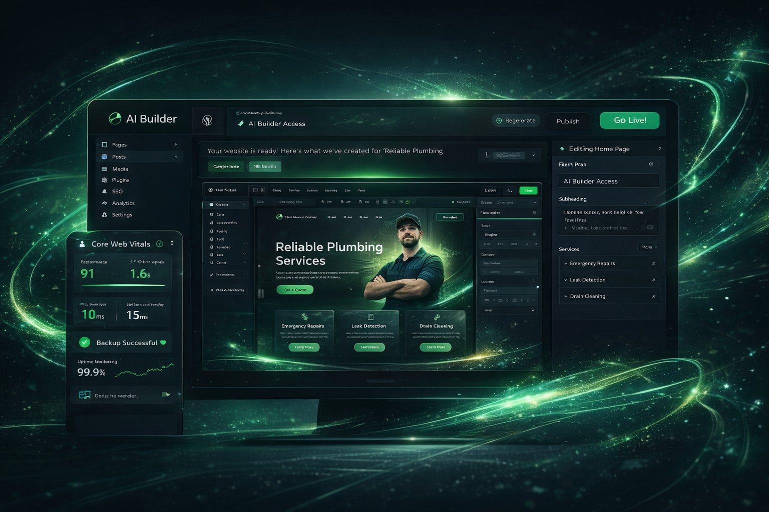 AI Builder dashboard preview placeholder