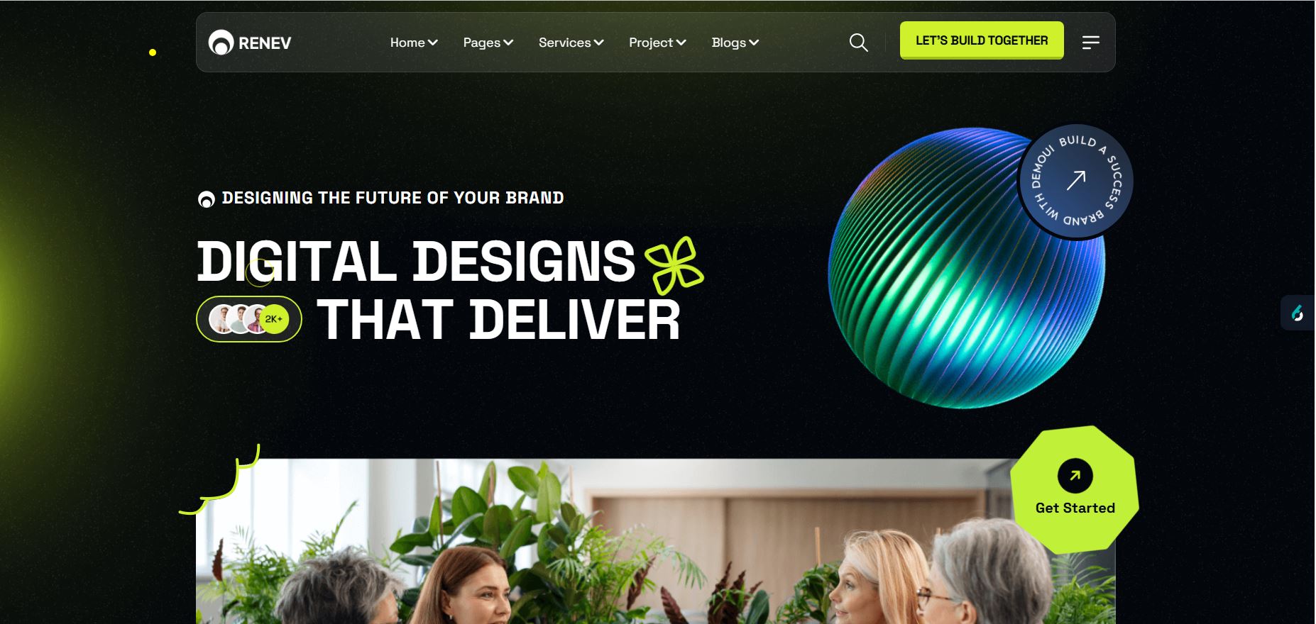 Generated website draft example