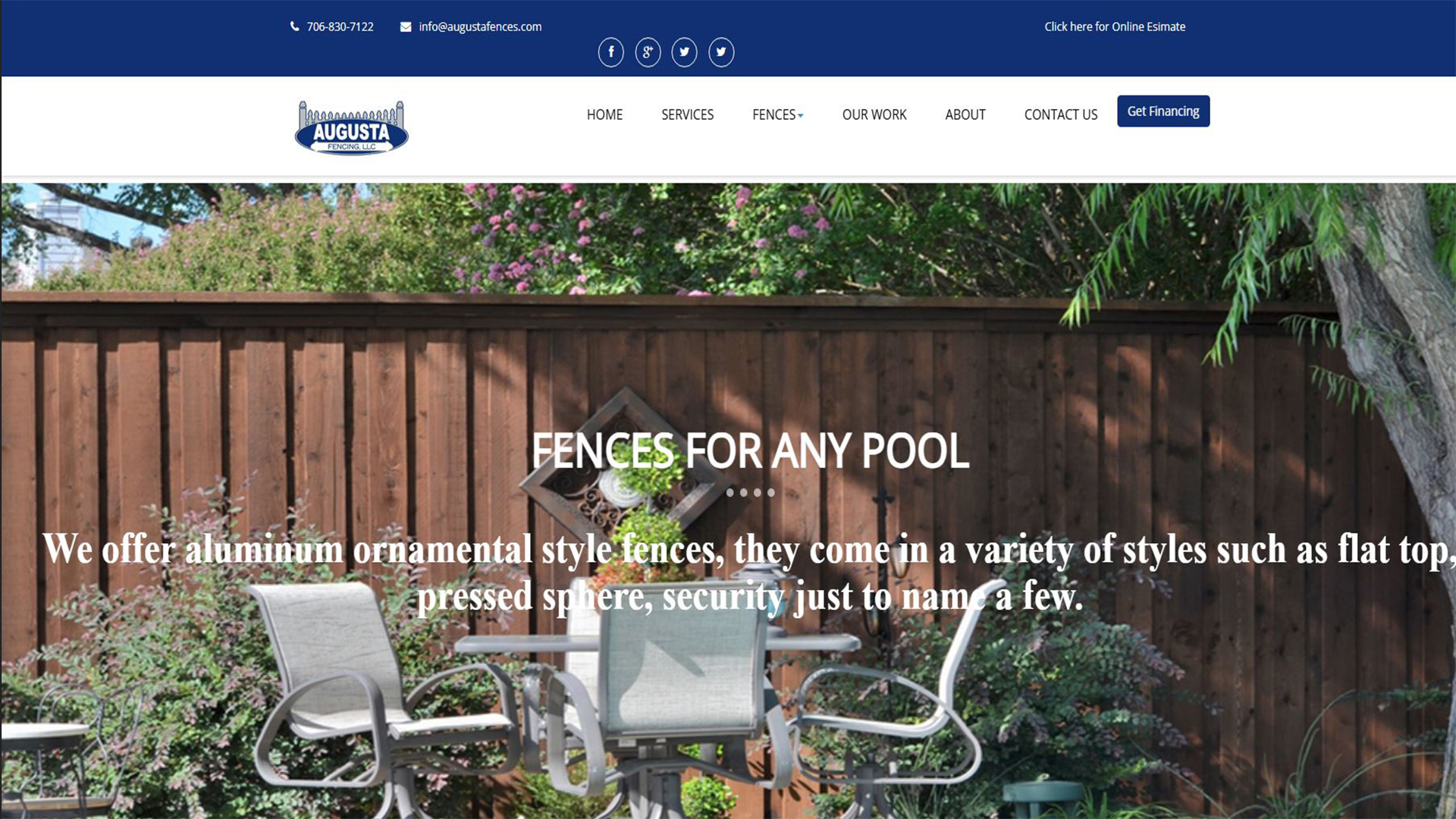 Before website redesign example