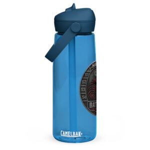 Flip straw water bottle