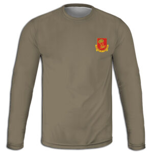 Hawk Battery Universal Coyote Tan crest logo - Unisex Long Sleeve Tee