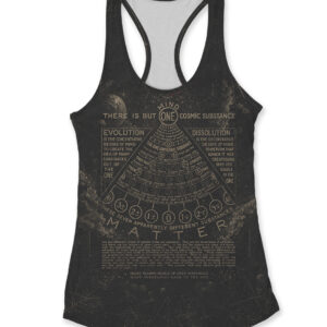 Womens Dark Cosmic One Racerback Tank Top - Womens Racerback Tank