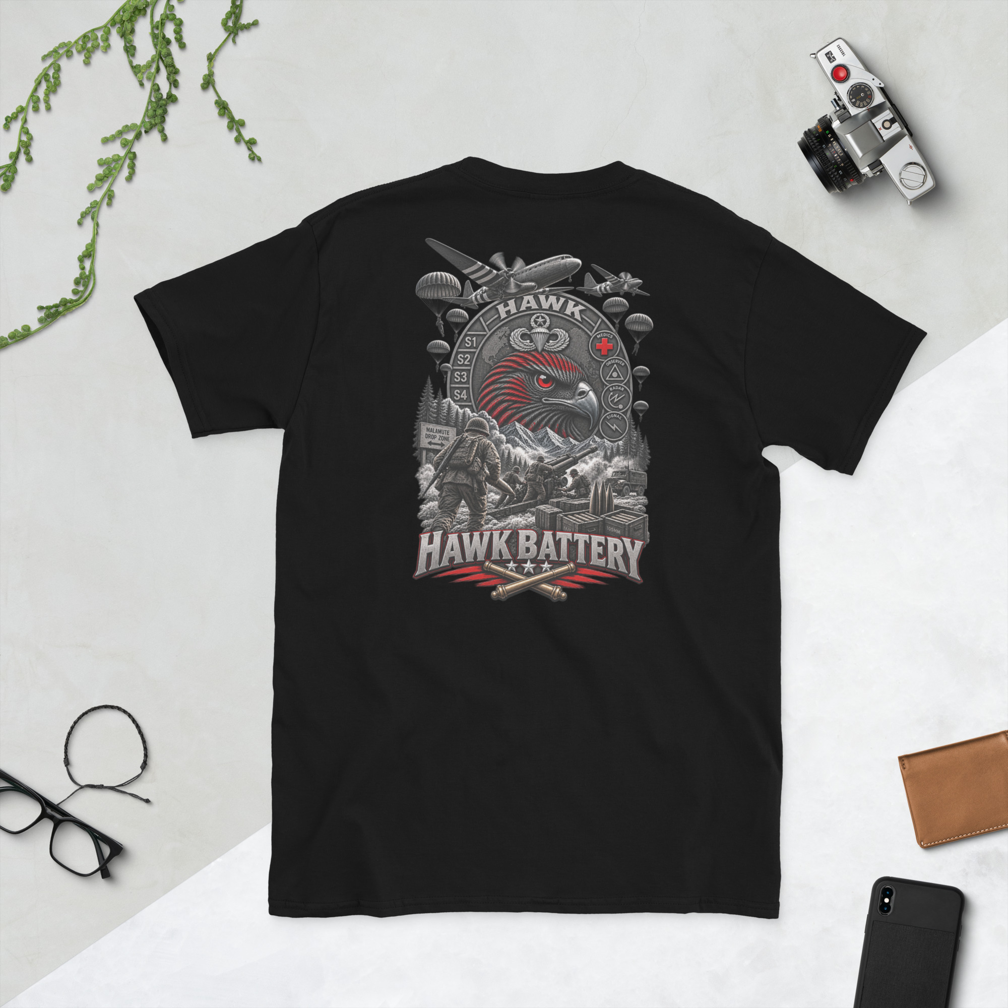 Hawk Battery Short-Sleeve Soft Style T-Shirt - Image 2