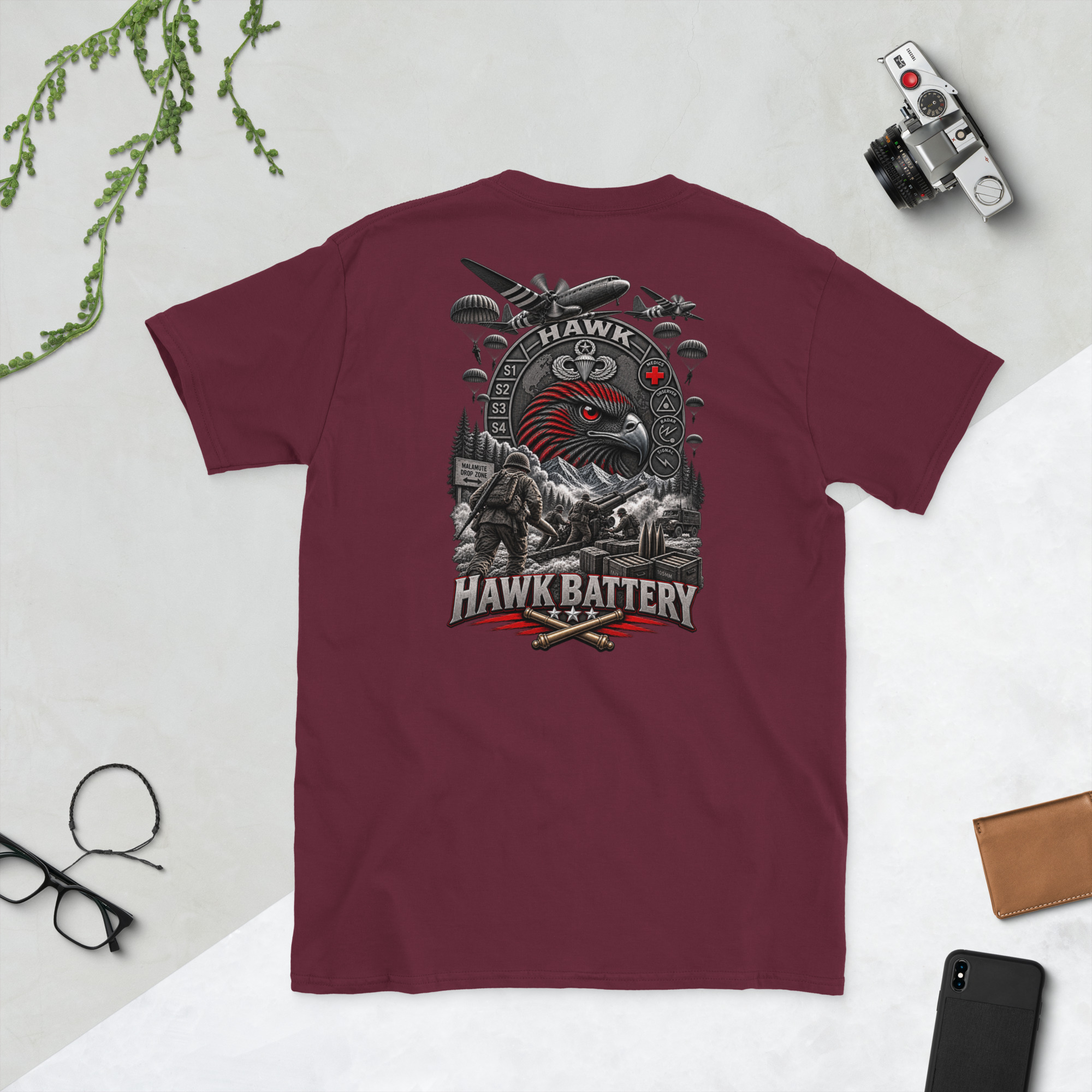 Hawk Battery Short-Sleeve Soft Style T-Shirt - Image 4